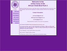 Tablet Screenshot of african-violet-brats.com